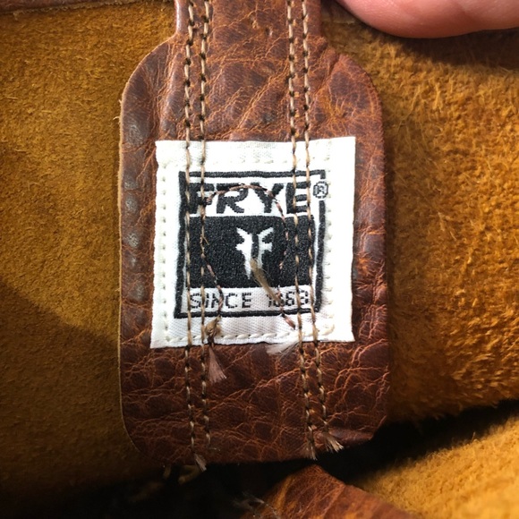 FRYE Harness 12R, made in the USA.  Unlined with rugged, rubber bottoms. - Picture 9 of 12